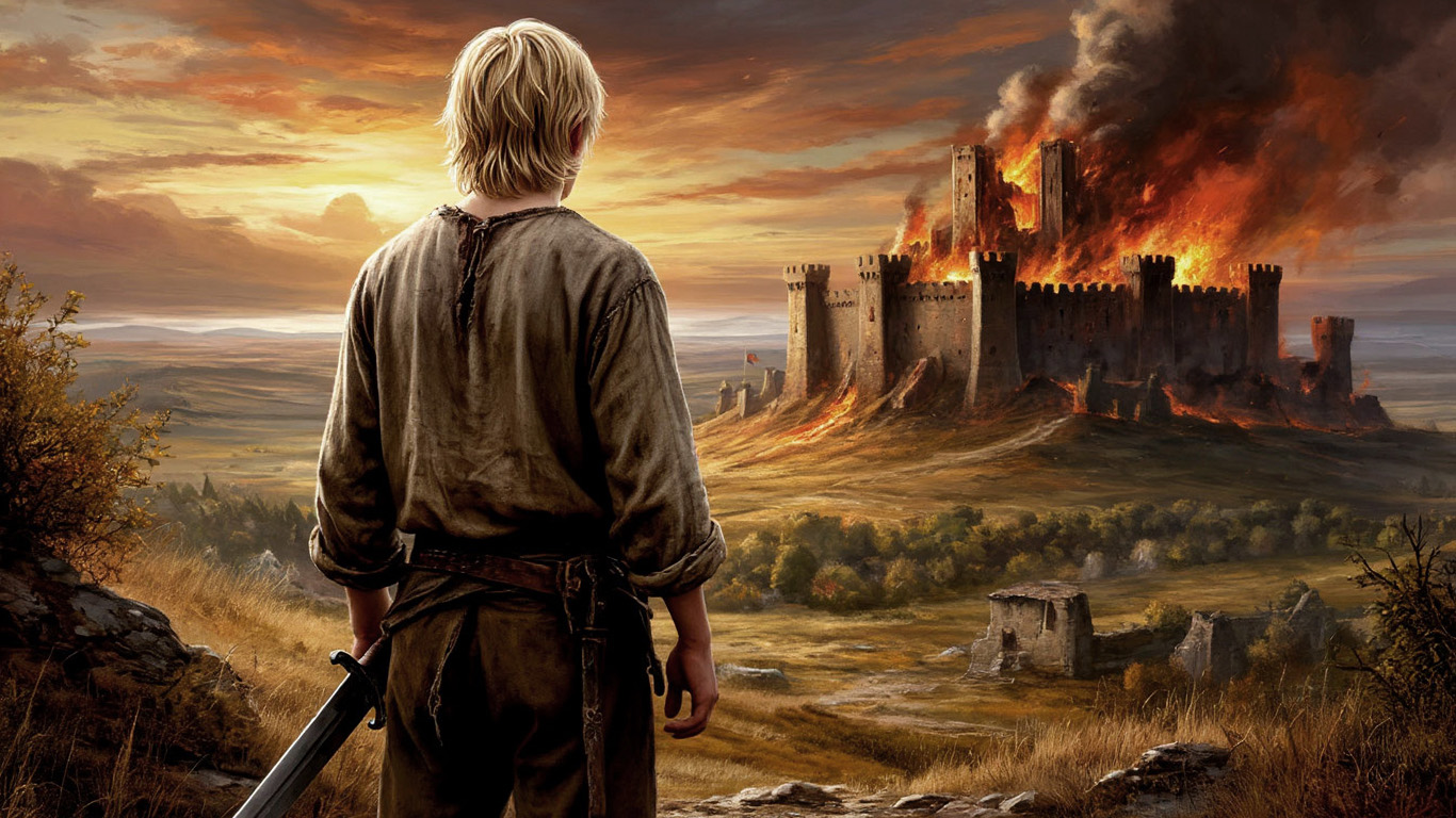 горящий замок